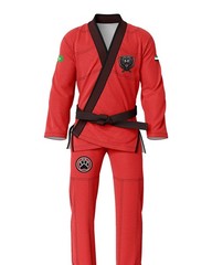 Premium Red BJJ Gi Brazilian Jiu Jitsu Uniform Kimono MMA Grappling Training gi