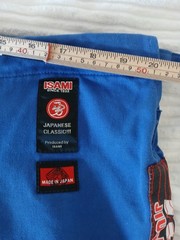 Isami JJ-410 Brazilian Jiu-Jitsu Gi/JJ-402 Pant Size A6 Blue Doubleweave JAPAN