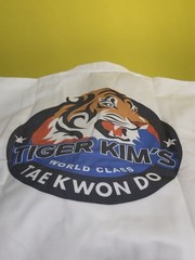 Taekwondo Martial Arts Gi Pants/Top/Belt Uniform Tiger World Class Kids Size 3