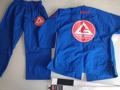 Gracie Barra BJJ Gi GBK Lite Ripstop Kimono Blue Size Y3 with Belt Kids Youth