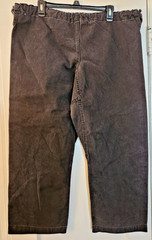 Vintage Early 2000s Atama Gi Kimono Pants -Black- A3 -Made In Brazil -Kanji Tag