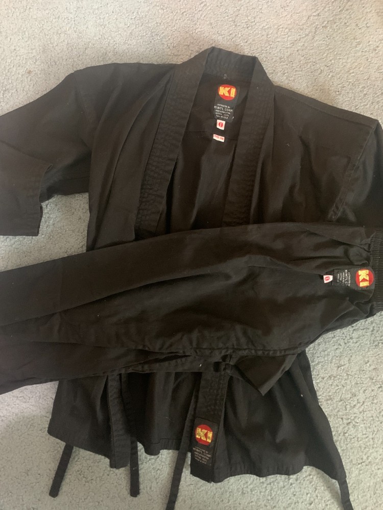 KI Int’l black martial arts Gi Top Size 0 100% Cotton