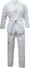 2PC ADIDAS World Taekwondo Student Dobok WHITE Uniform Men Women Child SIZE 160