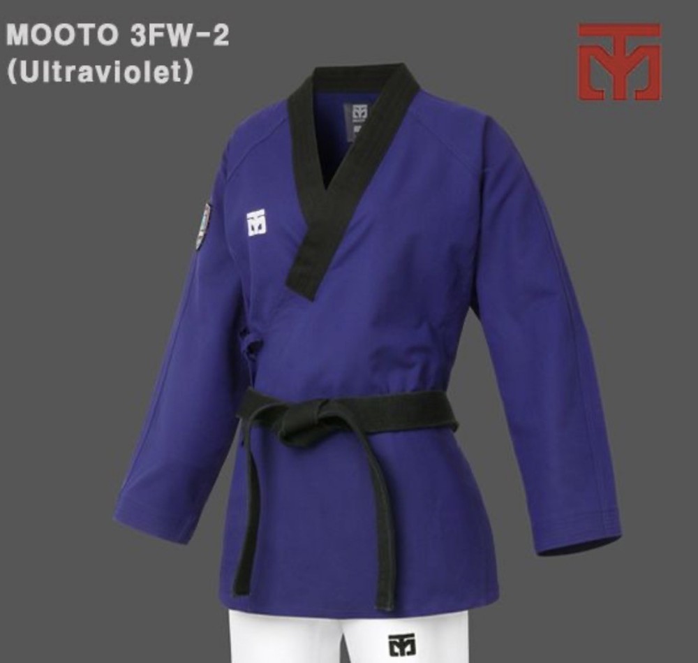 MOOTO 3FW-2 Female Demonstration Uniform Ultra Violet 3F 2 Performance Dobok