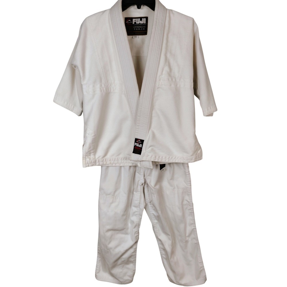 Fuji Kimono Achieve Excellence White Martial Arts Gi Set Size C0 BJJ Judo Karate