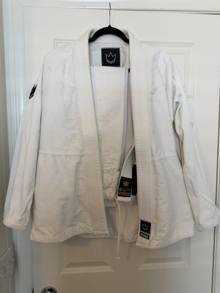 Kingz The One BJJ Jiu-Jitsu Gi Jacket and pants A1L Adult White