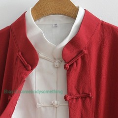 3pcs Traditional Chinese Linen Kung Fu Tai Chi Uniform Retro Plus Size Tang Suit