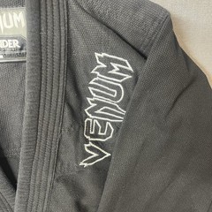 Venom Contender BJJ Gi Size A2.5 100% Cotton Black