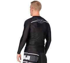 Fuji Sports Freestyle 2.0 IBJJF Ranked BJJ Jiu Jitsu Long Sleeve Rashguard Black
