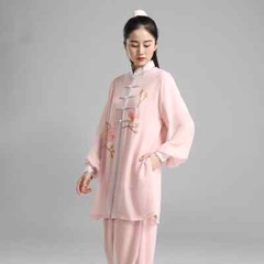 Tai Chi Clothes Women Wushu Clothes Kung Fu Clothes Martial Art Uniform Pink
