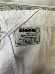 Koral Fight Co A1 White 100% Cotton Brazilian Jiu-Jitsu Top A3 Pants, Manto Belt