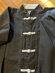 2 Martial Arts Karate Top & Jacket Size 4 Adult Kung Fu Tiger Black Bold Dynamic