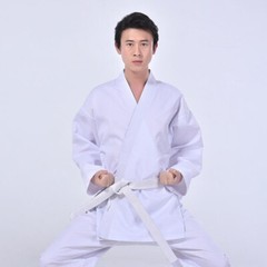 Lightweight Karate Uniform White Judo Martial Arts Suit Free Belt ADULT & KIDS