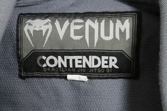Venum Contender Youth Size C0 Gray Official Jiu Jitsu
