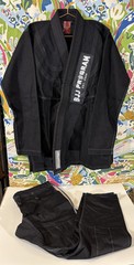 Break Point Jiu-Jitsu Gi Black Kimono Adult Size A1L BJJ Program Top + Pants