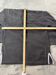 Your Jiu Jitsu Gear Gi Coat Adult Sz A2 BJJ Jacket Top Black 100% Cotton Kimono