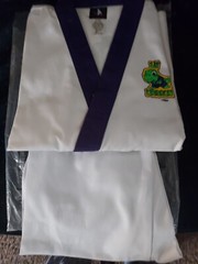 Lil Dragon Karate Martial Arts Uniform Century Size 1 (8-10) NEW Shirt Pants Set