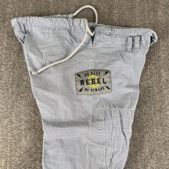 A2L BJJ Gi Pants Gray Jiu Jitsu Youth Sz L (See Measurements)