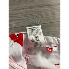 Gracie Barra Equipe Edition BJJ Gi Pants White Red Ripstop Mens A4 Carlos Gracie