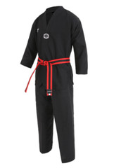 PROSPECS V-Neck Taekwondo Uniform Black Sports Training Dobok Jacket Pants NWT