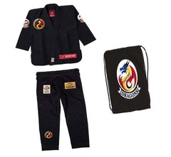 Bjj Gi Dragon Fight Batch 1| Jiu Jitsu Kimono With Free Bag | black Uniform