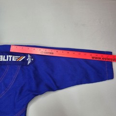 Elite Sports Brazilian Jiu Jitsu BJJ Gi Jacket – Kids C1 – Blue w/ Orange Trim