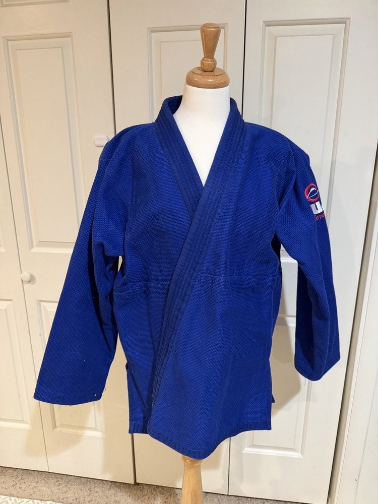 Blue Fuji Jiu Jitsu A3H Top Only Sleeves Altered And Are 22 Inches Long.