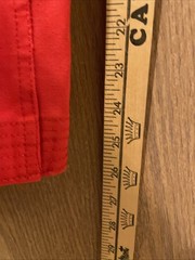 Martial Arts Pants Red Sz4/180 Gi Elastic/String Wst Crotch Gusset, Heavy Weight