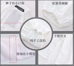 Chinese Kung Fu Tai Chi Suit Cotton Shirt+Pants Wushu Uniform Martial art Sets