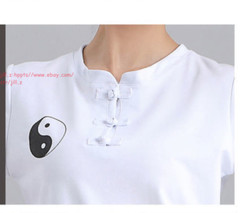Men Women Chinese Tai Chi Uniforms Kung Fu Wushu Martial Arts Exercise Clothing