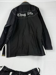 Araku BJJ Gi Tupac Thug Life Custom Rare Black Size A5