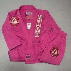 Gracie Barra Equipe GB Edition Jiu-Jitsu Ripstop Kimono Girls Y3 Pink Open Front