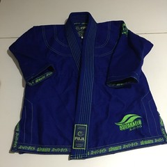 Fuji Suparaito Jiu Jitsu Gi Kimono Blue Size C0 Martial Arts Uniform