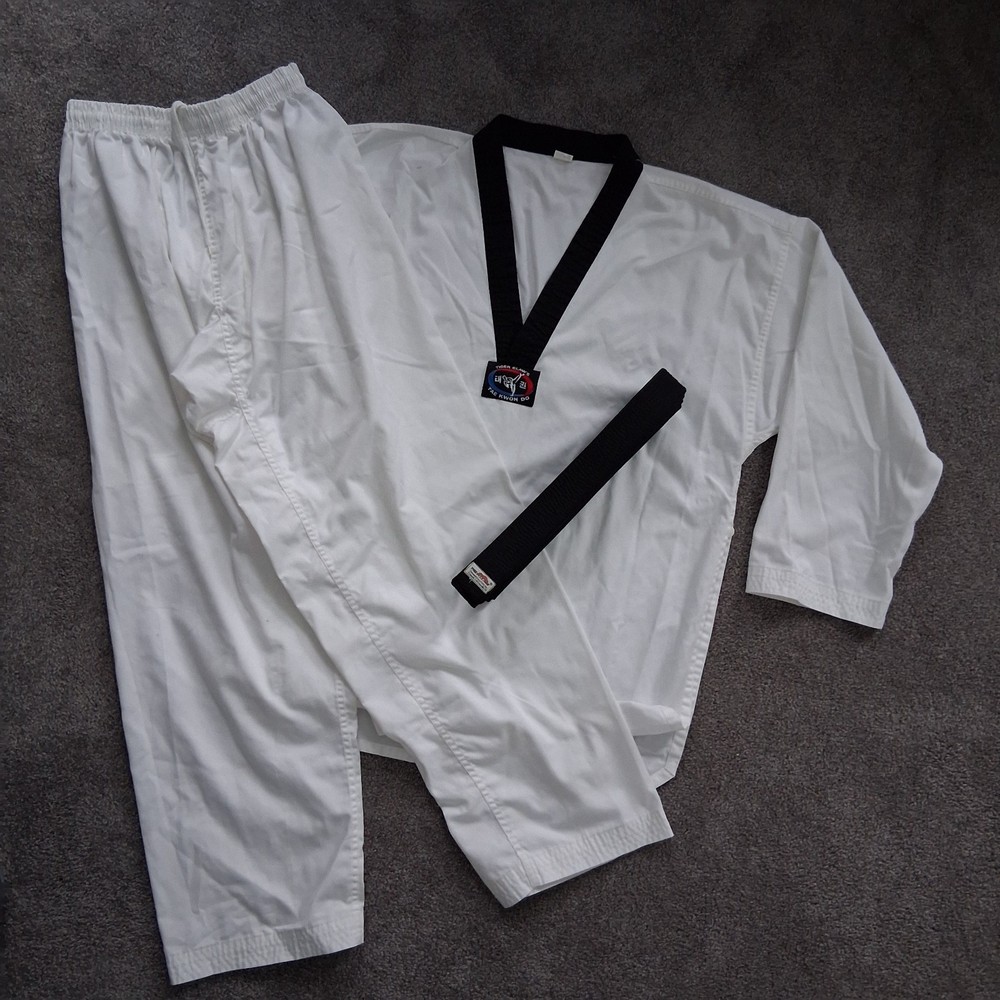 Tiger’s Claw Tae Kwon Do (TKD) Black Belt Uniform Pants Belt Size 6