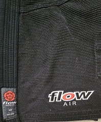 Flow Kimonos Brazilian Jiu-Jitsu Martial Arts MMA Jacket Cotton Size A2 Black
