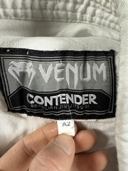 Venum Contender Gi Jacket Mens Medium White Brazilian Jiu Jitsu BJJ Kimono Top