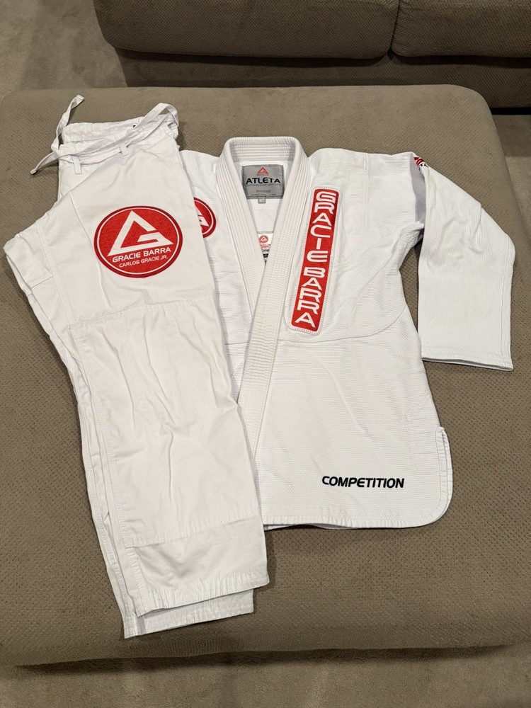 Gracie Barra Jiu Jitsu Competition Gi AtletaGB V4 Kimono A1T Tall