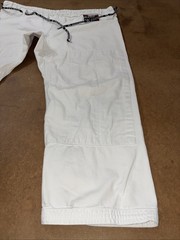Tatami Nova Jiu Jitsu Gi Men’s Fighter Pants White Sz 40X30 Baggy MMA Wear