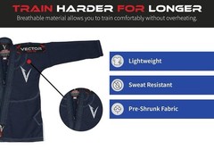 Brazilian Jiu Jitsu BJJ Gi Kimono Attila series Lightweight by Vector Kid Sz K-3