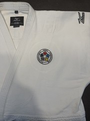Judo IJF 3”quality embroidery high stitch count by sewing into your GI fabric