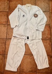 VTG Taekwondo Uniform Adult 5 190cm White Master Han’s Academy, World Youn Wha R