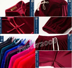 Chinese Velvet Wushu Kung Fu Taichi Uniform Martial Art Clothes Set Wing Chun