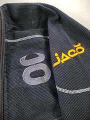 Jaco Jiu Jitsu Hybrid Performance Gi Jacket BJJ JIU JITSU Black A1 Embroidered
