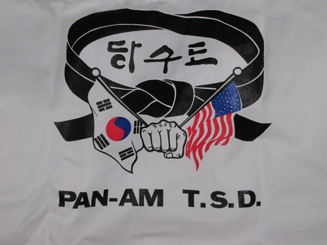 Pan-Am TSD Tang Soo Do Martial Arts Karate Sun Uniform Set Mens Size 8