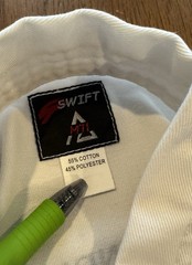 Swift MTI Gi Karate Martial Arts Jacket With Patches Youth OOM YUNG DOE