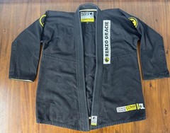 Renzo Gracie Competitor Comp Gear Mens A4 Brazilian Jiu Jitsu Black Fuji Jacket