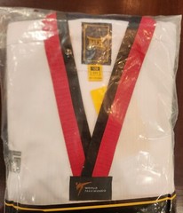 Brand New MOOTO MTX Basic Poom Uniform S2 TKD Taekwondo WT Dobok – 120 3xs