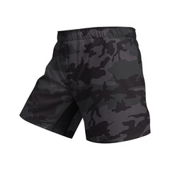 Black Camo No Gi BJJ Jiu Jitsu Rashguard or MMA Shorts Spats Sets For No Gi
