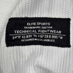 Elite Sports BJJ Gi Jacket Womens F4 White Technical Fightwear Martial Arts Top