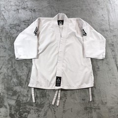 Gracie Jiu-Jitsu Official Kids Gi Jacket 0/130 White 100% Cotton BJJ Kimono